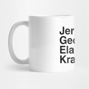 Seinfeld - Jerry & George & Elaine & Kramer. (Black) Mug